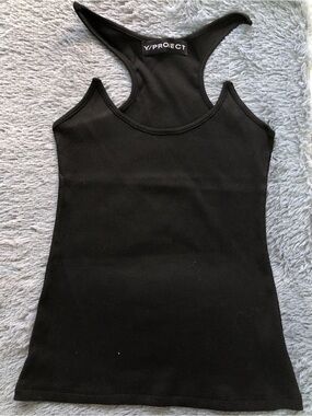 Y/Project Black Invisible Strap Tank Top